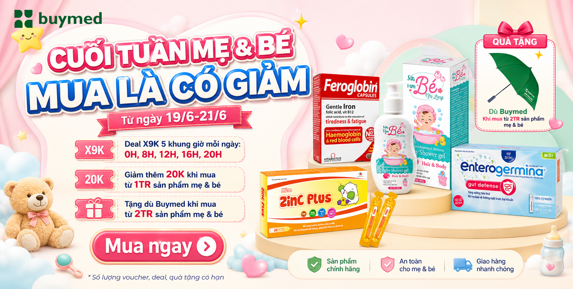 Cuối tuần Mẹ & Bé - Mua là có giảm
