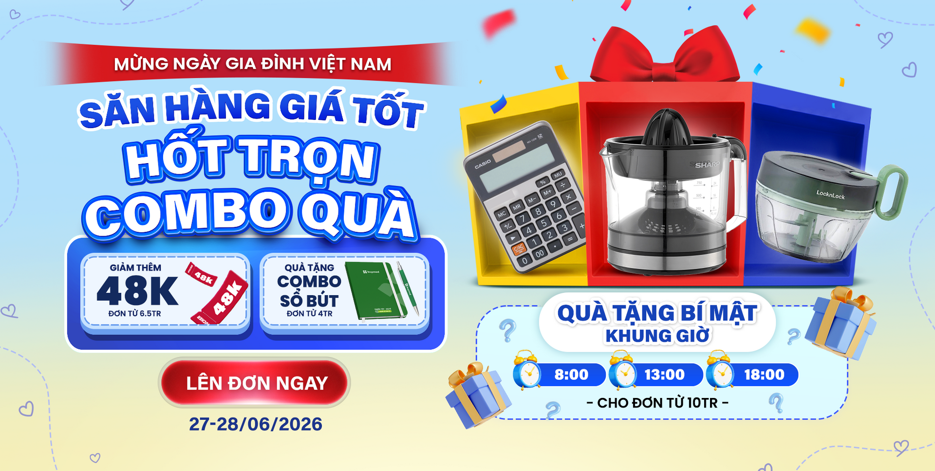 Mừng Ngày Gia Đình Việt Nam - Săn hàng giá tốt, hốt trọn combo quà