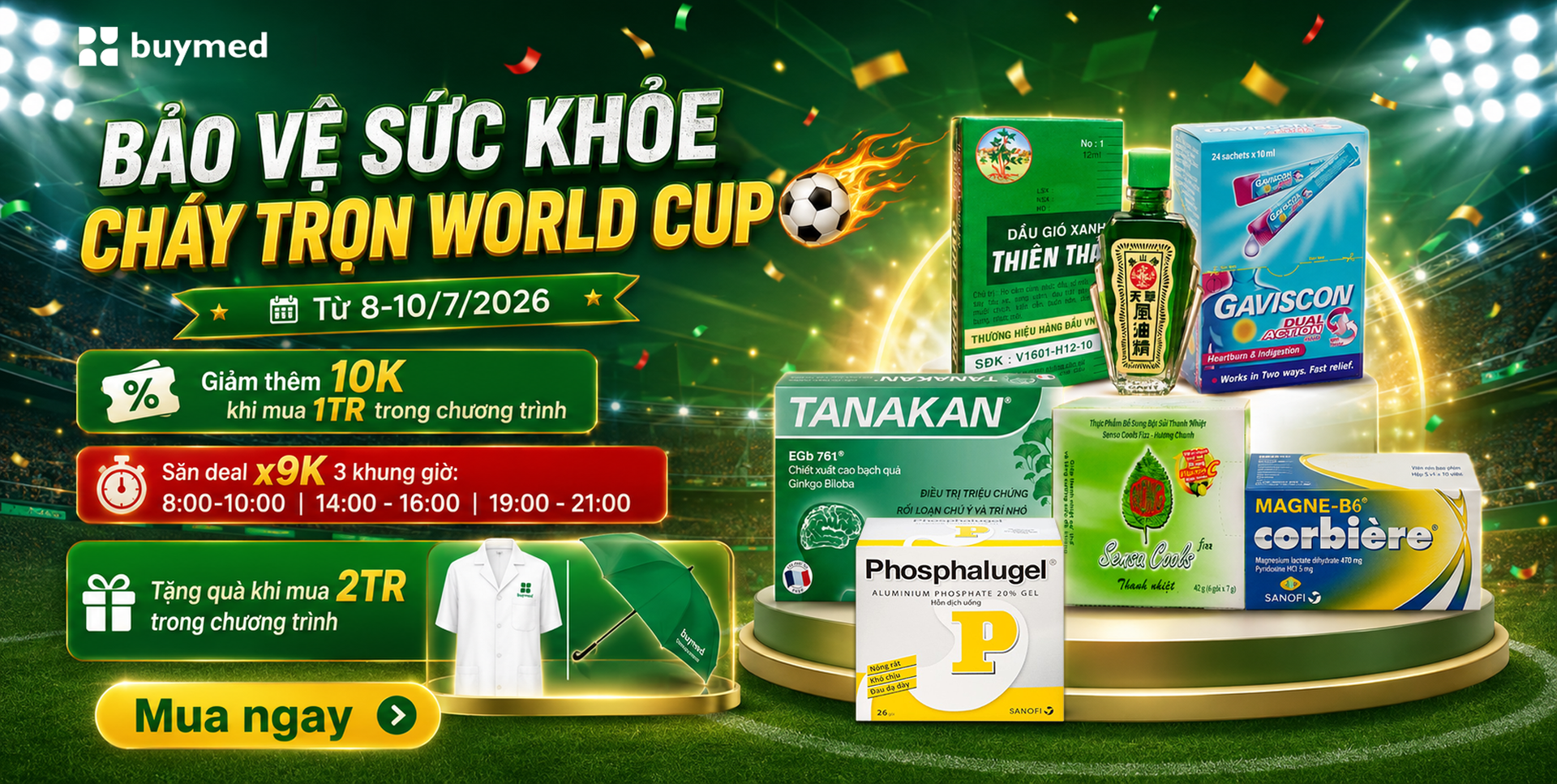Bảo vệ sức khỏe, cháy trọn World Cup