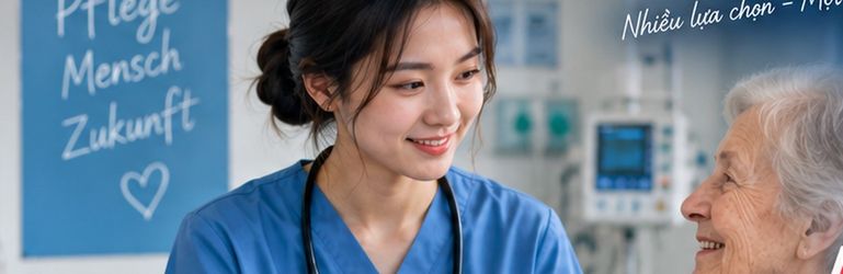 Người làm công việc chăm sóc trao đổi với một phụ nữ lớn tuổi