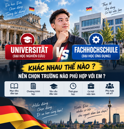 Sinh viên học thực hành và dự án ứng dụng tại Fachhochschule ở Đức
