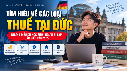 Người lao động chuẩn bị hồ sơ Steuererklärung và kiểm tra chứng từ thuế tại Đức