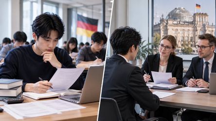 Ứng viên trao đổi kiến thức chuyên môn với hội đồng trong buổi phỏng vấn APS