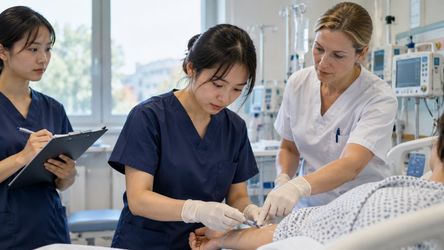 Điều dưỡng viên quốc tế được hướng dẫn thực hành lâm sàng trong quá trình bổ sung chuyên môn
