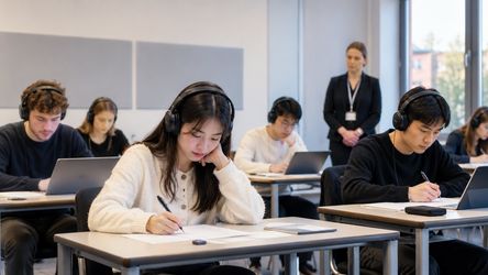 Sinh viên kỹ thuật ô tô học trực tiếp trên hệ thống truyền động điện và khung gầm trong phòng thí nghiệm