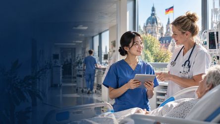 Học viên điều dưỡng làm việc trong bệnh viện Đức trong thời gian Ausbildung có hưởng lương