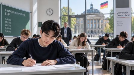 Học sinh làm kỳ thi Feststellungsprüfung sau chương trình Studienkolleg tại Đức