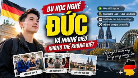 Học viên Ausbildung thực hành trong xưởng cùng người hướng dẫn tại Đức