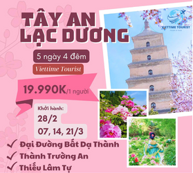 Tour du lịch Tây An Lạc Dương siêu hot