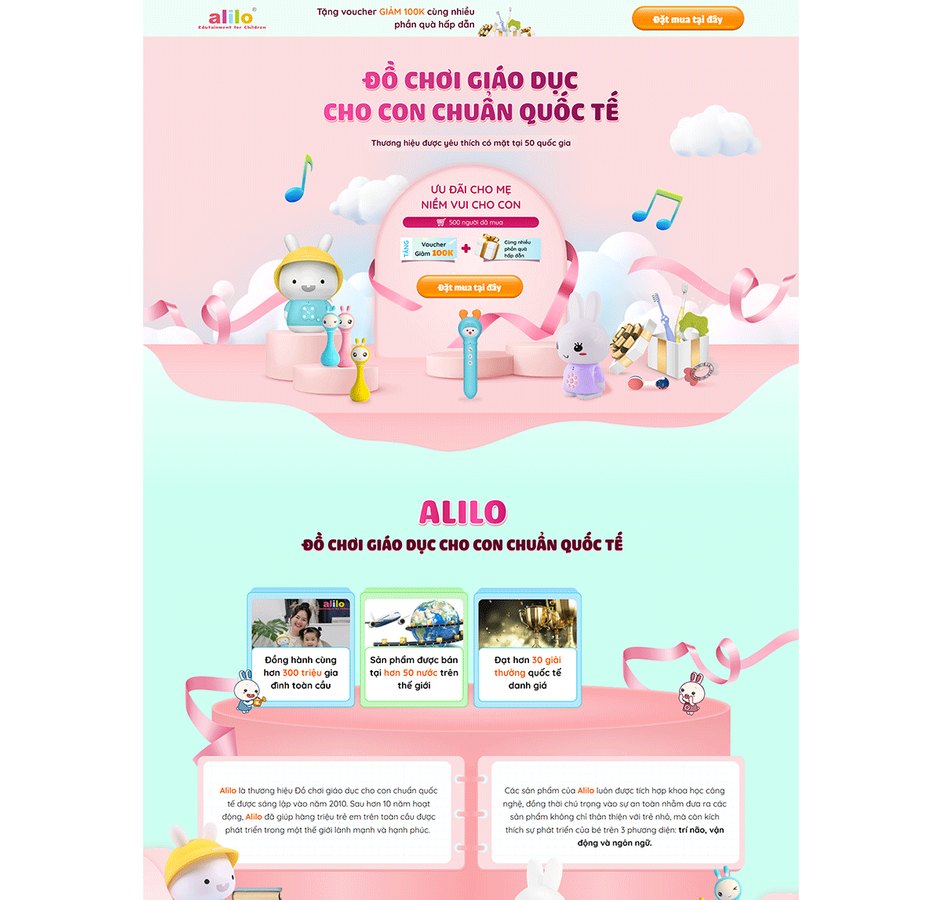Mẫu Landing page