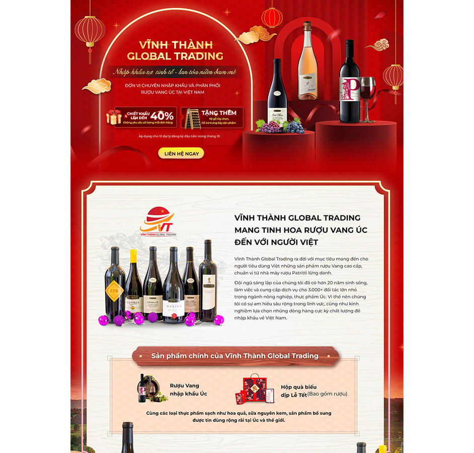 Mẫu Landing page