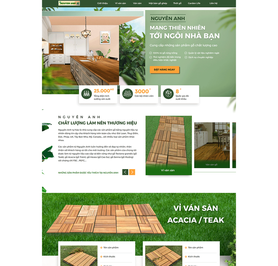 Mẫu Landing page