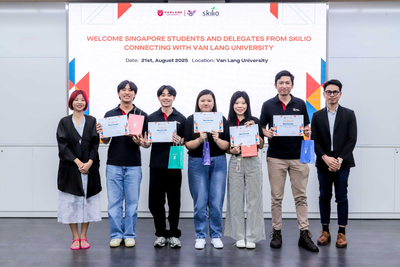 Sinh viên Viện Công nghệ Singapore tham gia dự án học tập thực tế cùng sinh viên Văn Lang