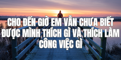 Cho Đến Giờ Em Vẫn Chưa Biết Được Mình Thích Gì Và Thích Làm Công Việc Gì