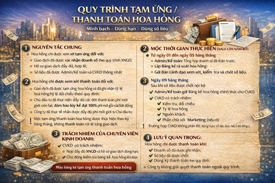 QUY TRÌNH TẠM ỨNG / THANH TOÁN HOA HỒNG