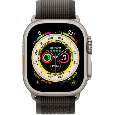 Apple Watch Ultra LTE 49mm viền Titanium dây Black/Gray Trail M/L MQFX3VN/A