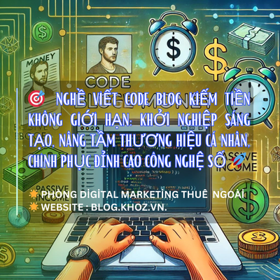 🎯 Nghề Viết Code Blog Kiếm Tiền Không Giới Hạn: Khởi Nghiệp Sáng Tạo, Nâng Tầm Thương Hiệu Cá Nhân, Chinh Phục Đỉnh Cao Công Nghệ Số 🚀