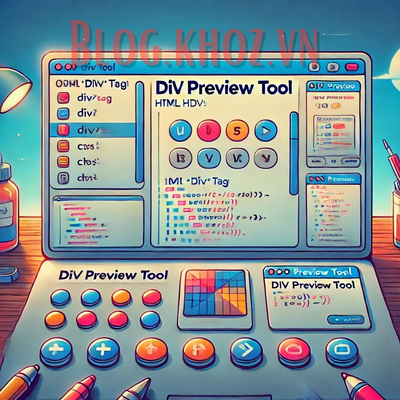 Code Tạo Công Cụ Online " DIV Preview Tool " Hỗ Trợ Học Thẻ DIV Trực Tuyến.