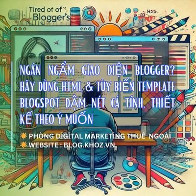 Ngán Ngẩm Giao Diện Blogger? Hãy Dùng HTML & Tùy Biến Template Blogspot Đậm Nét Cá Tính, Thiết Kế Theo Ý Muốn.