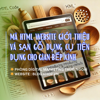 Mã HTML Website Giới Thiệu Vá Sạn Gỗ Dụng Cụ Tiện Dụng Cho Gian Bếp Xinh