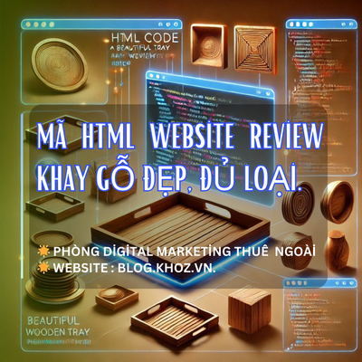 Mã HTML Website Review Khay Gỗ Đẹp, Đủ Loại.