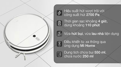 Robot hút bụi lau nhà Xiaomi Vacuum Mop 2 BHR5055