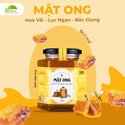 Mật Ong Hoa Vải Lục Ngạn Bắc Giang Nguyet Le - Nguyên Chất Từ Thiên Nhiên - Chai 500ml