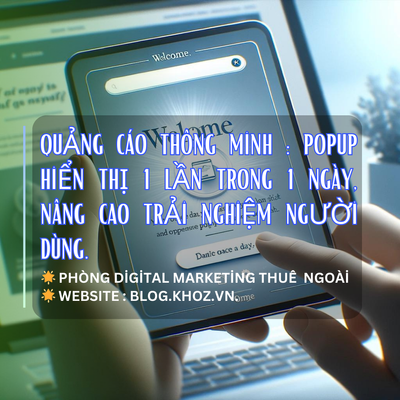 Quảng Cáo Thông Minh : PopUp Hiển Thị 1 Lần Trong 1 Ngày,  Nâng Cao Trải Nghiệm Người Dùng.