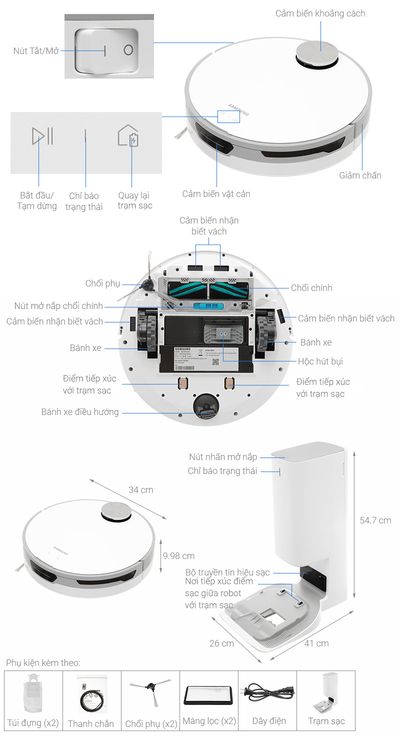 Robot hút bụi Samsung VR30T85513W/SV