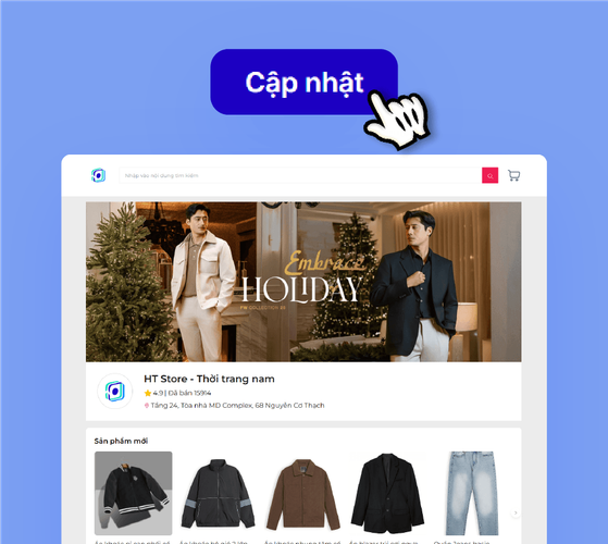 Xuất bản cửa hàng và bắt đầu nhận đơn