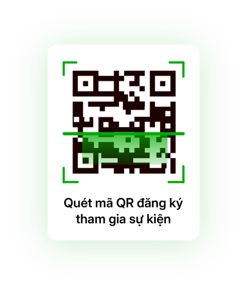 Quét mã QR đăng ký tham gia sự kiện