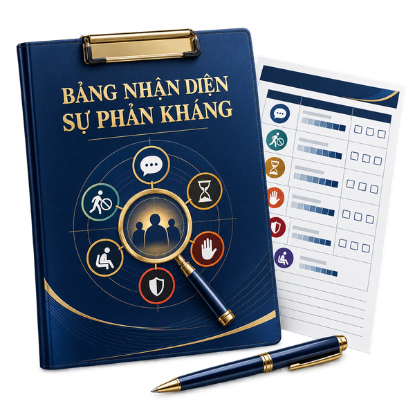 Bảng nhận diện sự phản kháng — công cụ trong chương trình Tâm lý học ứng dụng vào lãnh đạo