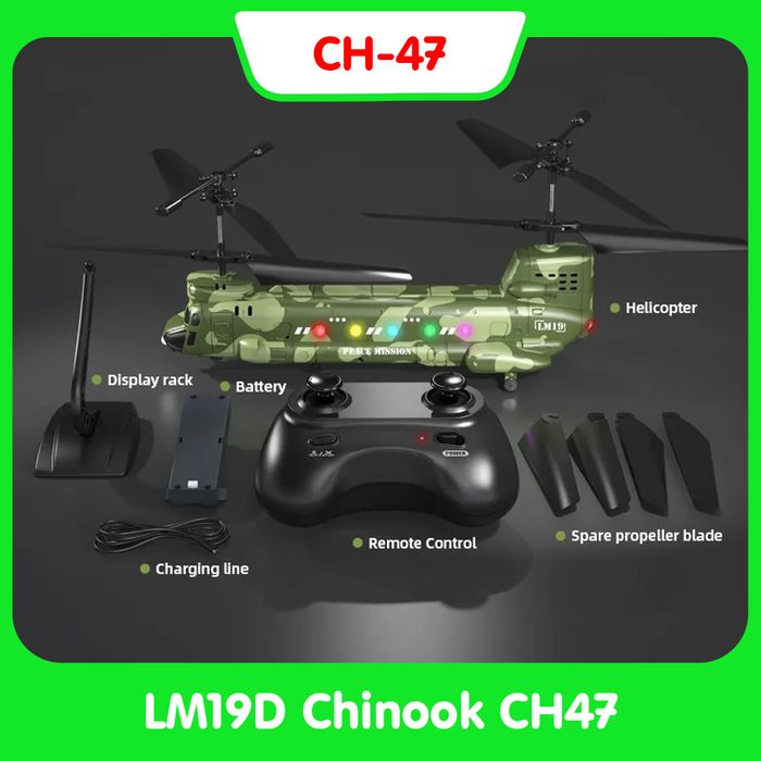 Máy bay trực thăng điều khiển Chinook CH-47 2 camera