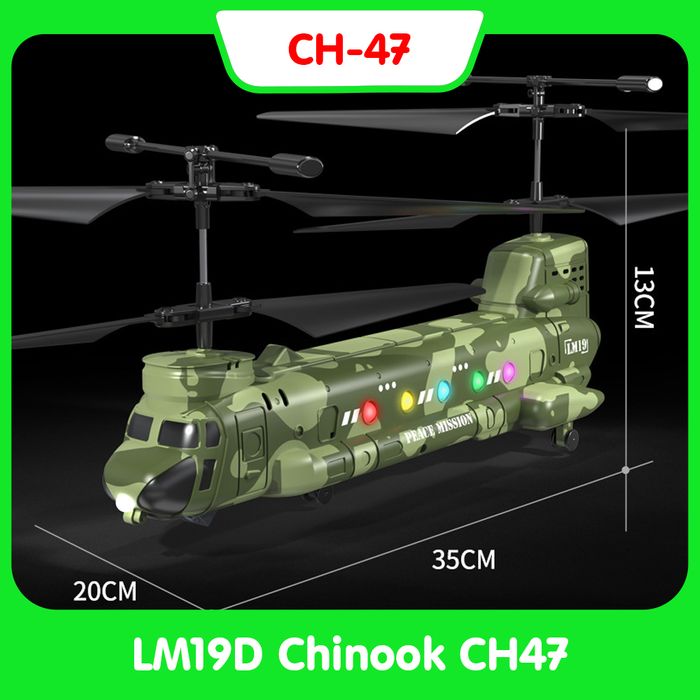 Máy bay trực thăng điều khiển Chinook CH-47 2 camera