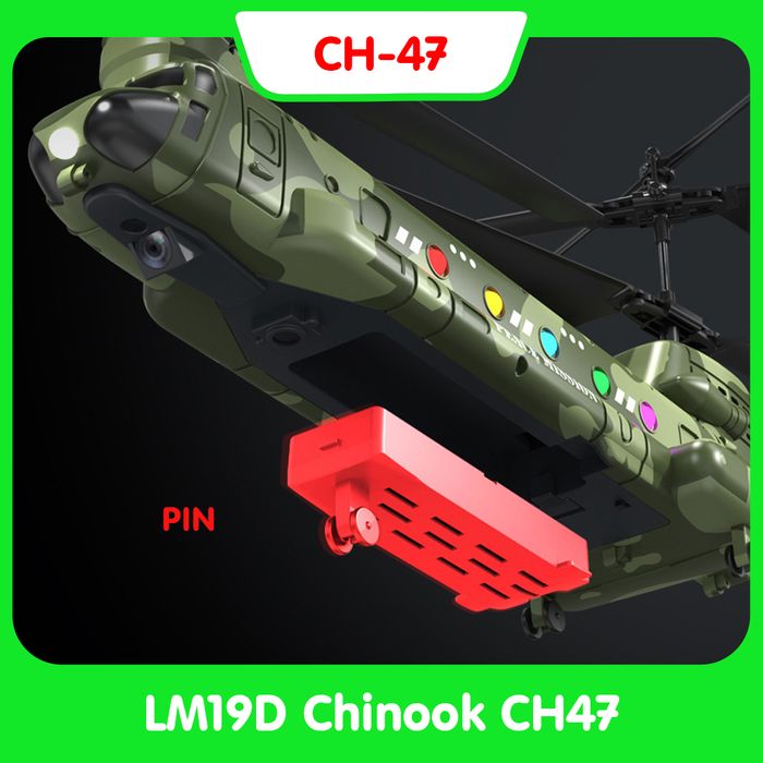 Máy bay trực thăng điều khiển Chinook CH-47 2 camera