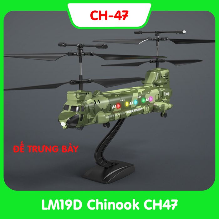 Máy bay trực thăng điều khiển Chinook CH-47 2 camera