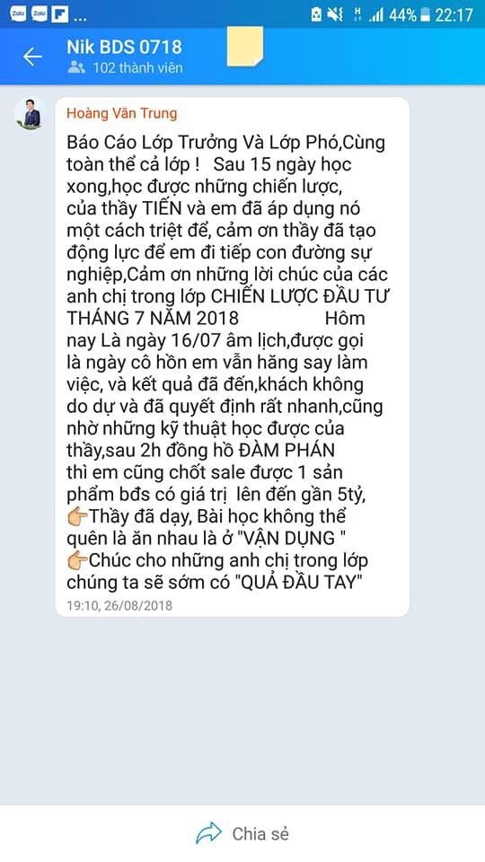 Ảnh chứng thực học viên NIK