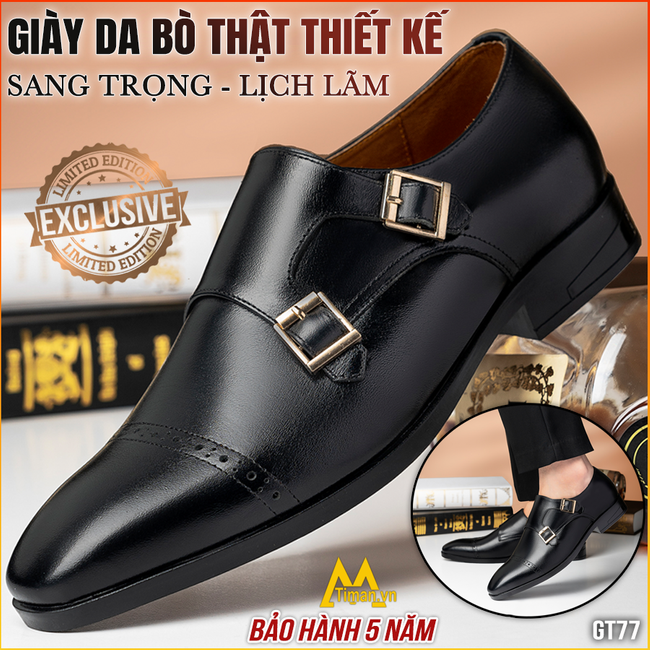 Giày nam Monk Strap GT77