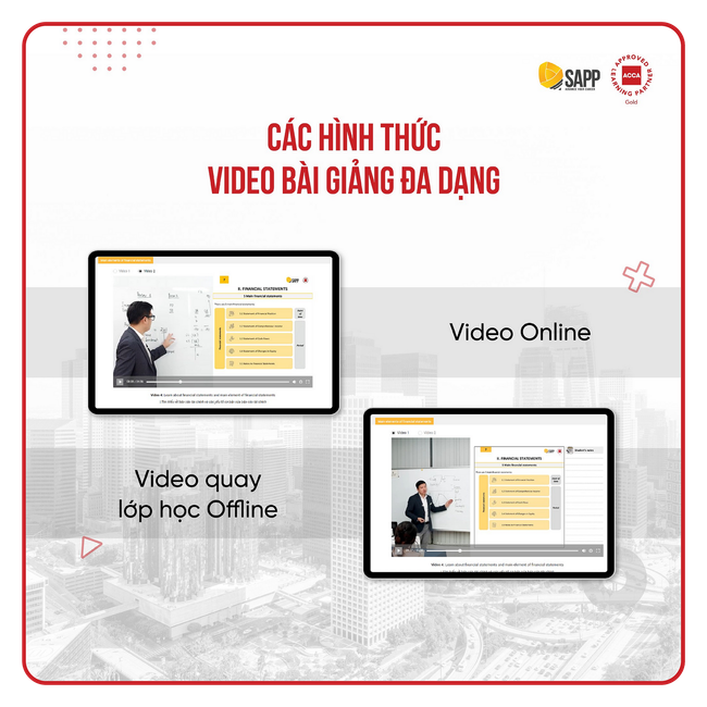 2 phiên bản video: quay Online và quay lớp Offline
