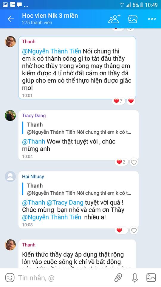 Ảnh chứng thực học viên NIK