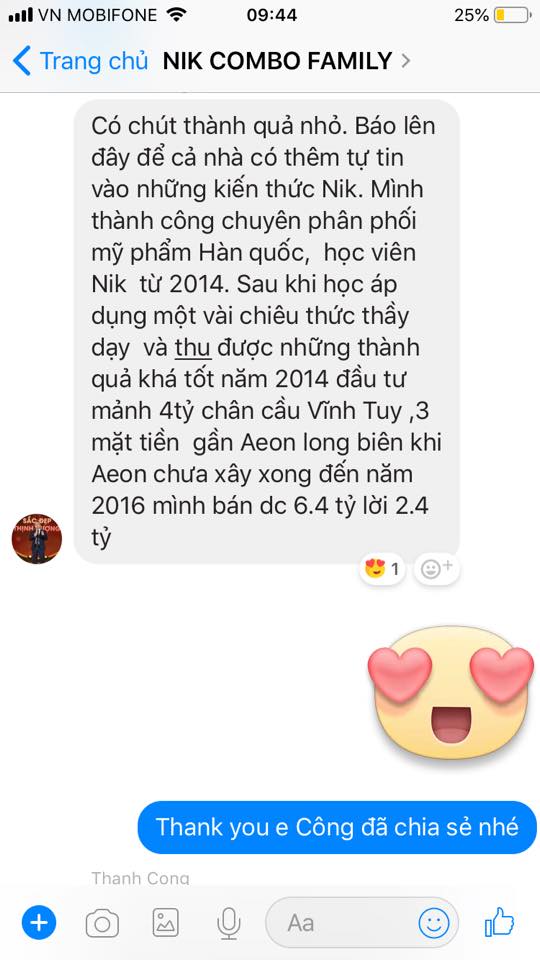 Ảnh chứng thực học viên NIK