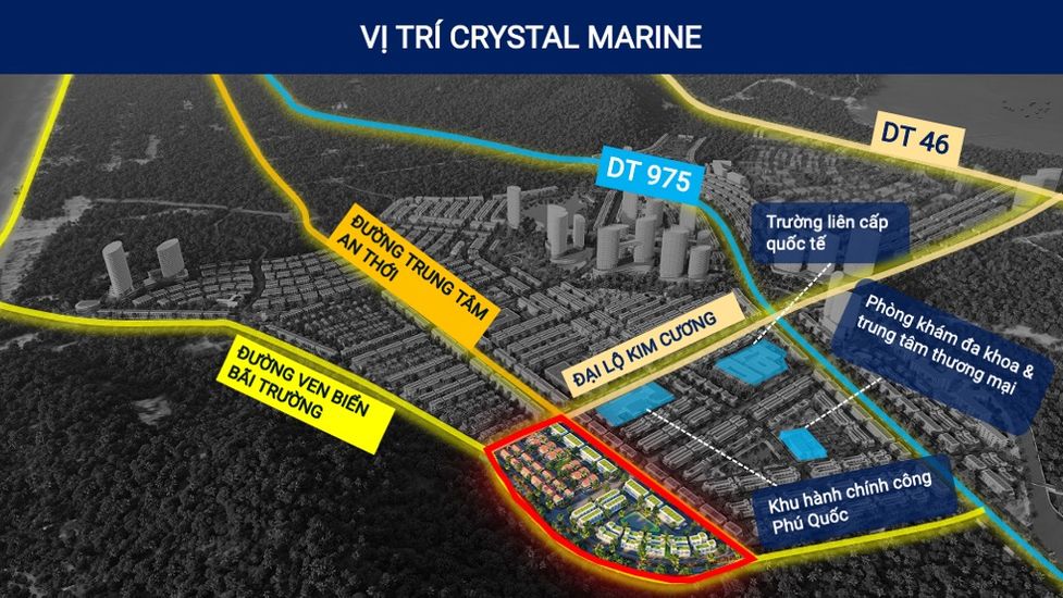 Vị trí tiểu khu Crystal Marine