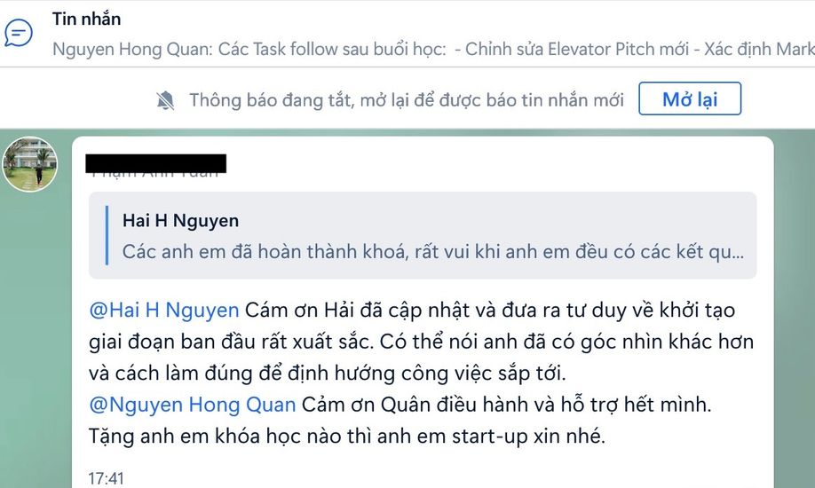Phản hồi Zalo 3