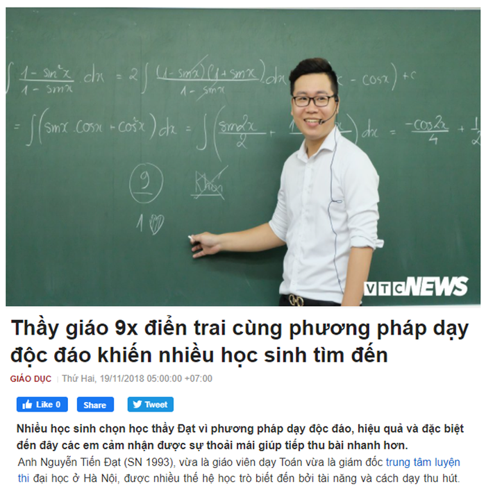 Bài báo về thầy Nguyễn Tiến Đạt, ảnh 2