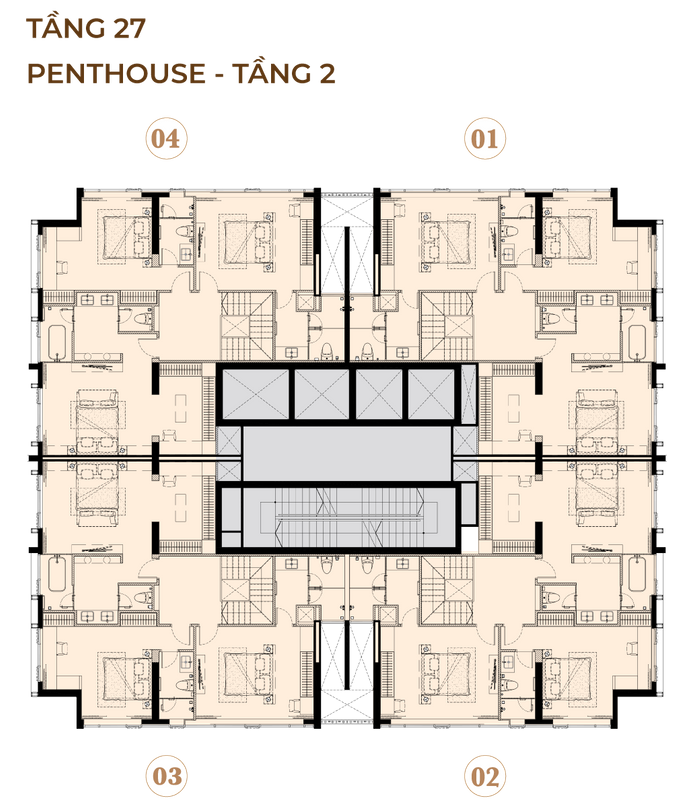 Sơ đồ TẦNG PENTHOUSE 2