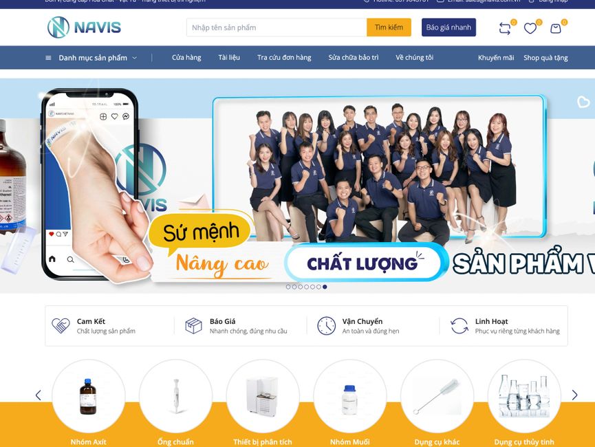 Navis website redesign