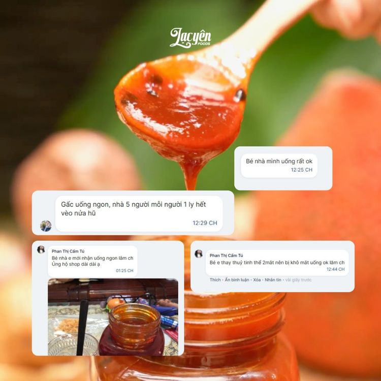 Đánh giá khách hàng Gấc Chanh Dây