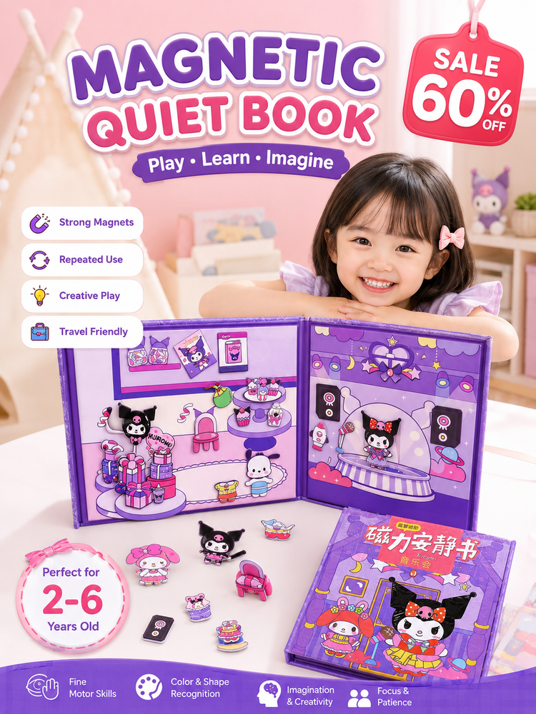 Magnetic Quiet Book™ Sanrio Dress-Up Book