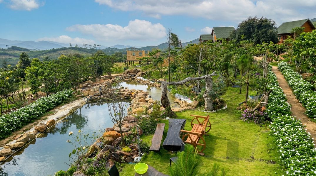 Buổi sáng trong lành trên cao nguyên