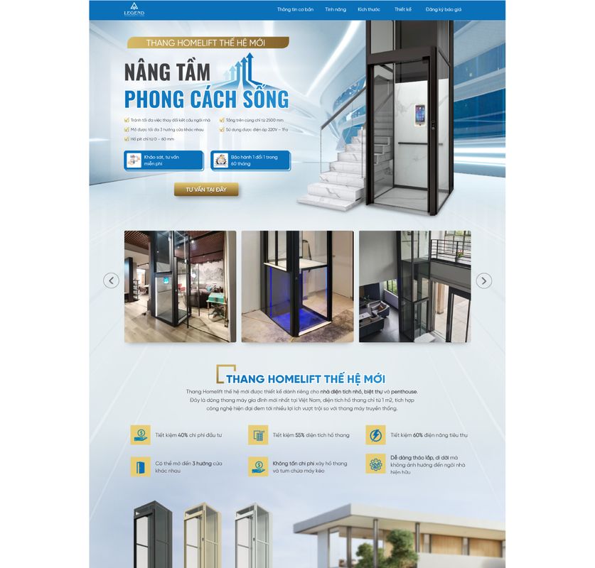 Landing page thu lead